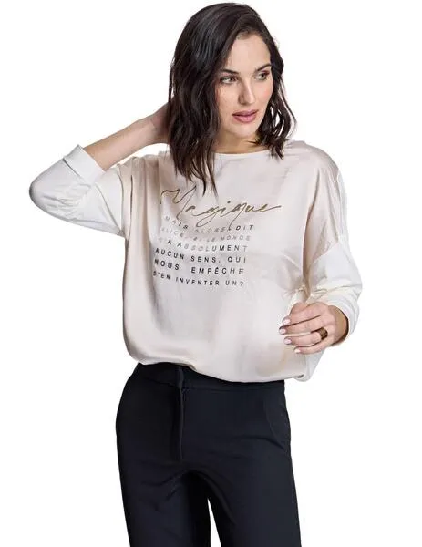 Camisetas y Tops ALBA CONDE beige Mujer.