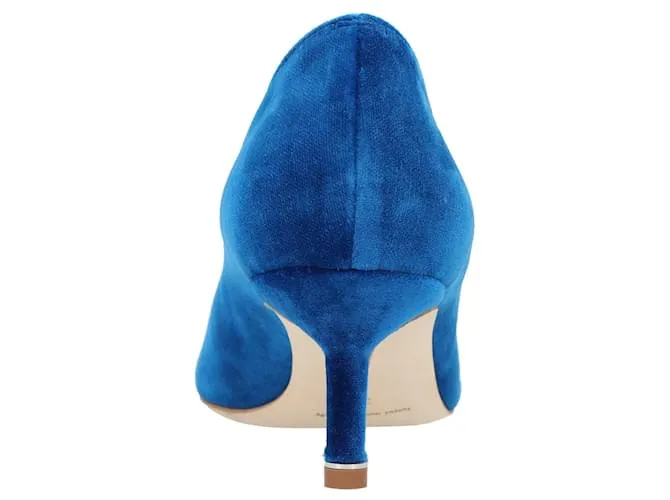 Manolo Blahnik Hangisi 050 Zapato Azul 