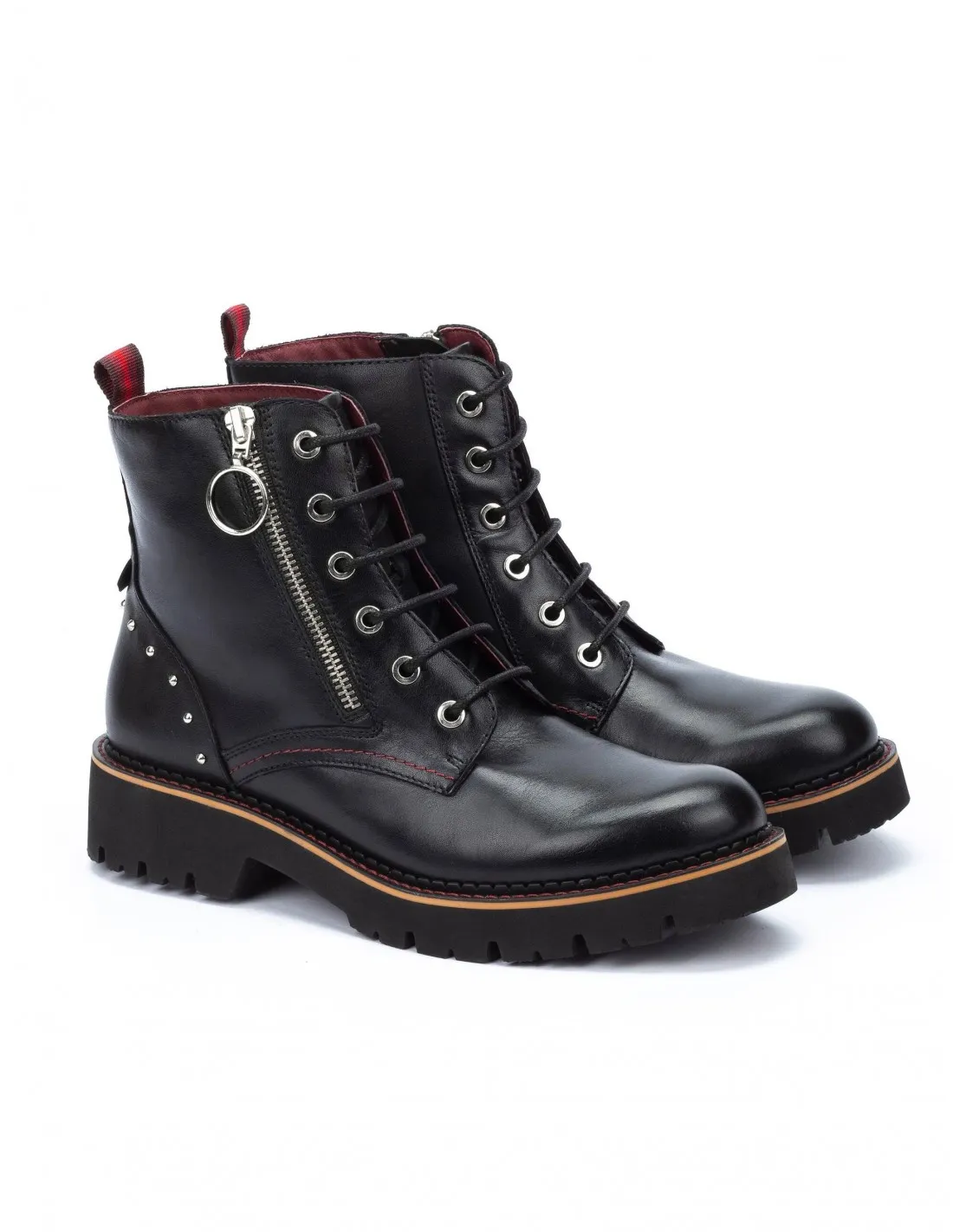 PIKOLINOS Botines Cremallera Piel Negros