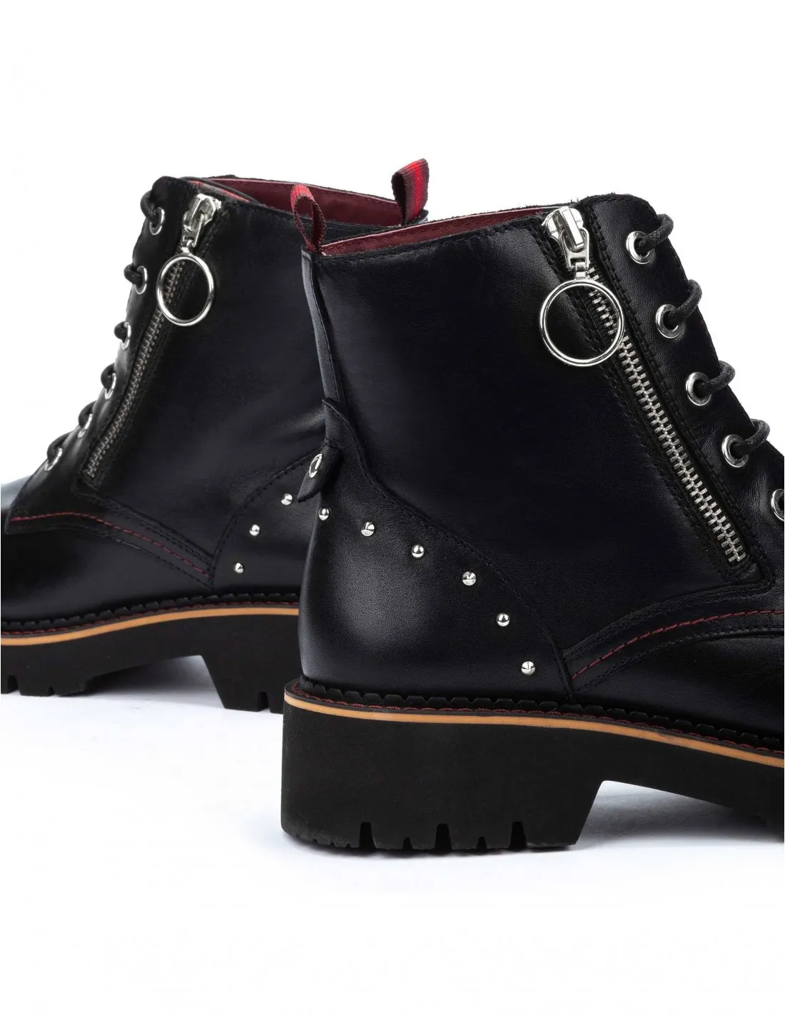 PIKOLINOS Botines Cremallera Piel Negros
