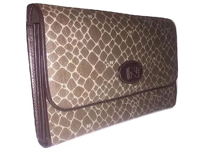 Toalla vintage NINA RICCI Castaño Beige 